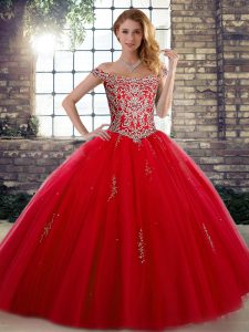 Designer Tulle Sleeveless Floor Length Quinceanera Dress and Beading