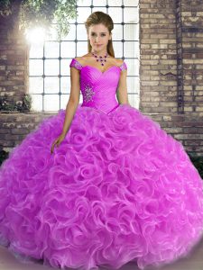 Sleeveless Lace Up Floor Length Beading Sweet 16 Quinceanera Dress