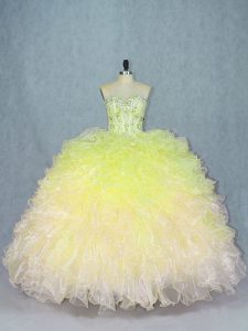 Custom Fit Floor Length Ball Gowns Sleeveless Multi-color Sweet 16 Dress Lace Up
