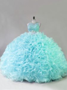 Sleeveless Beading Zipper Sweet 16 Dresses