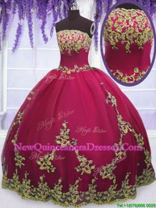 Most Popular Floor Length Ball Gowns Sleeveless Fuchsia Quinceanera Dresses Zipper